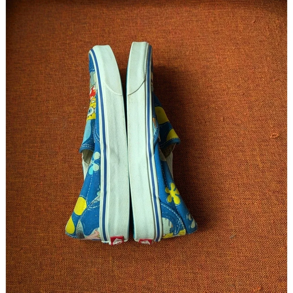 Vans x SpongeBob SquarePants Alohabob Slip-On Blue Character Print Sneakers Sz 8